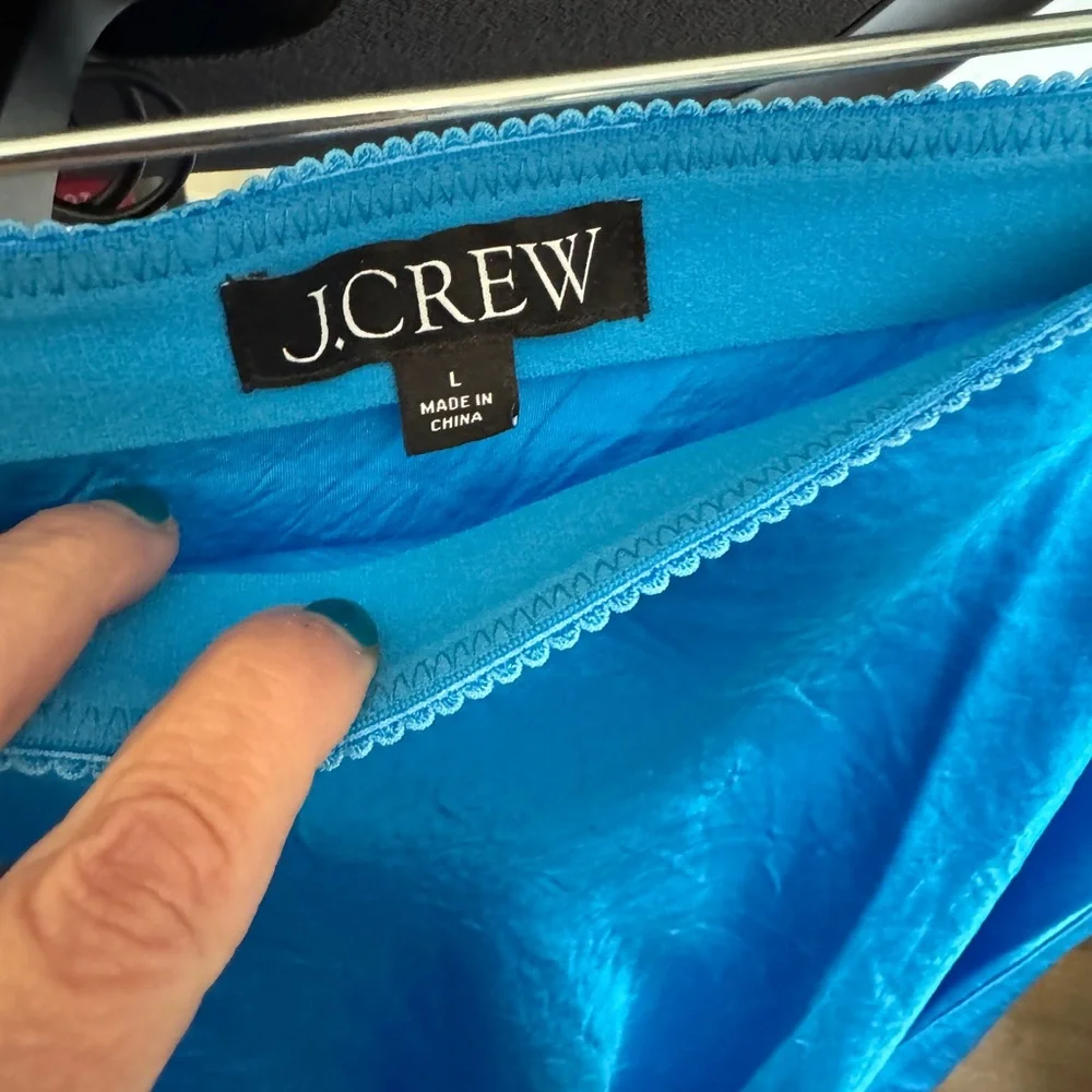 J. Crew Gwen Slip Skirt with Lace trim - Picture 3 of 6